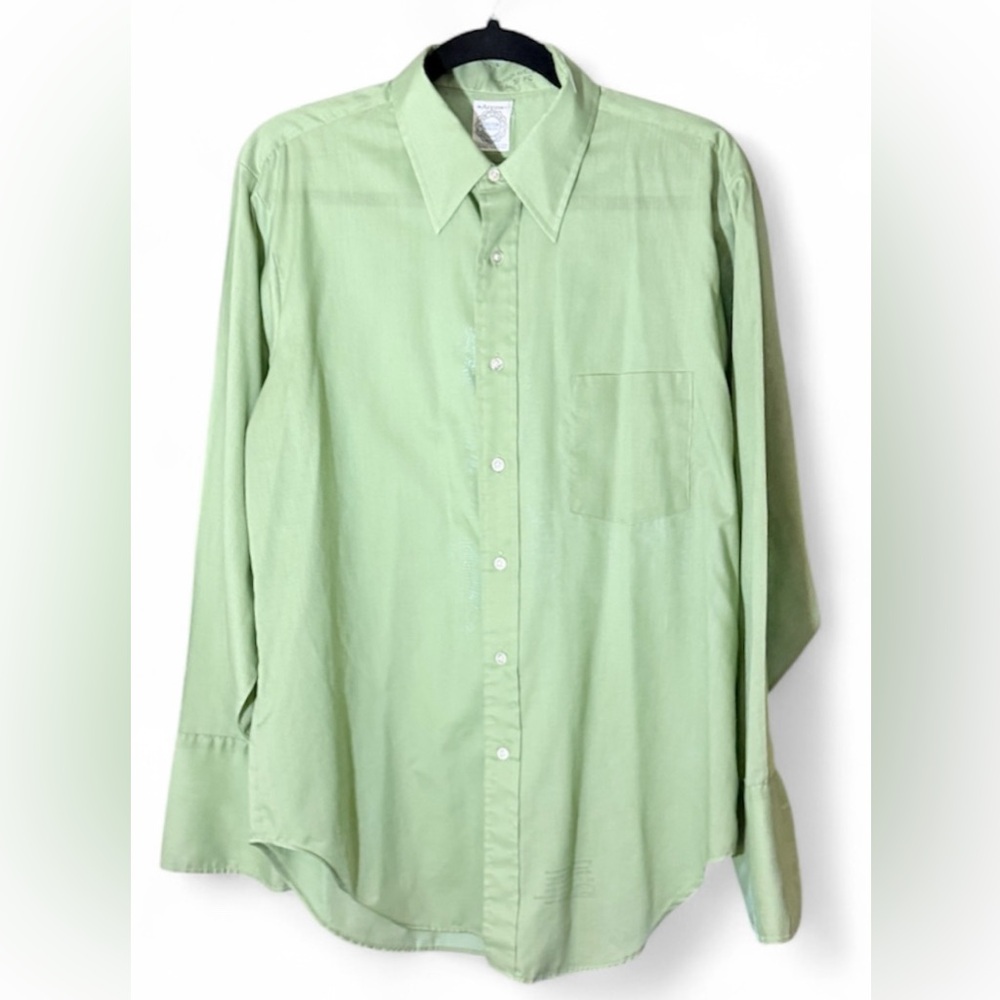 Vintage Arrow Cum Laude dress shirt 1960s button down w/French cuffs Mens 16 |ss